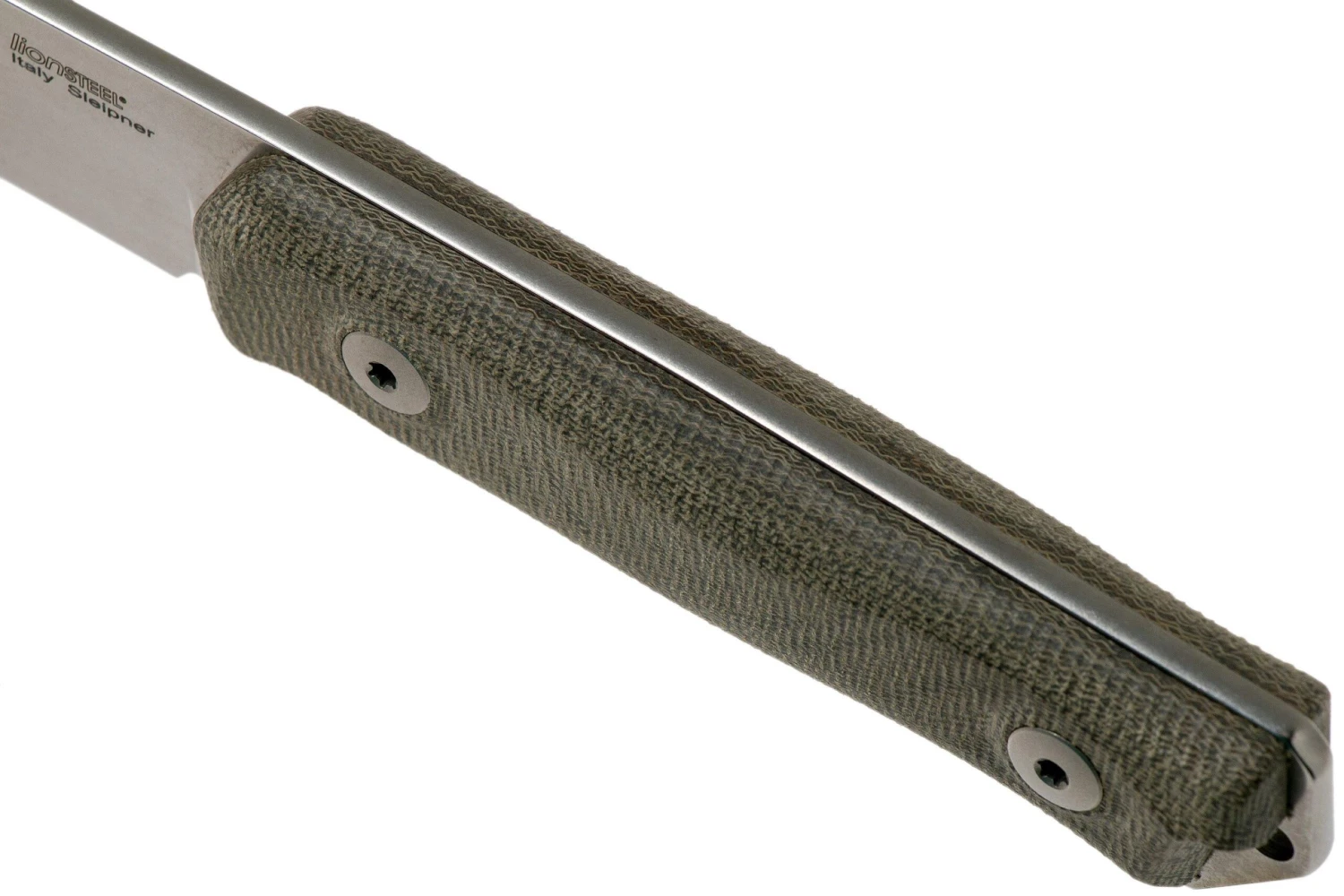 LionSteel B41 Green Canvas Micarta G10 B41-CVG Couteau De Bushcraft 7 LionSteel B41 Green Canvas Micarta G10 B41-CVG Couteau De Bushcraft – Image 5