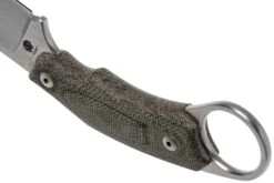 LionSteel H2 Drop Point CVG Green Canvas Micarta Couteau Fixe, Tommaso Rumici Design -Couteaux Soldes Boutique LI H2 CVG 04 lionsteel