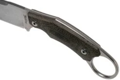 LionSteel H2 Drop Point CVG Green Canvas Micarta Couteau Fixe, Tommaso Rumici Design -Couteaux Soldes Boutique LI H2 CVG 05 lionsteel