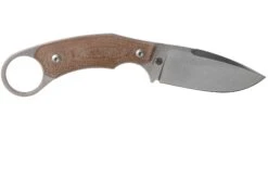 LionSteel H2 Drop Point CVN Natural Canvas Micarta Couteau Fixe, Tommaso Rumici Design -Couteaux Soldes Boutique LI H2 CVN 02 lionsteel