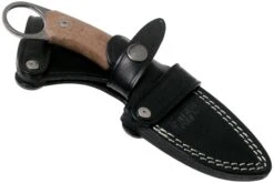 LionSteel H2 Drop Point CVN Natural Canvas Micarta Couteau Fixe, Tommaso Rumici Design -Couteaux Soldes Boutique LI H2 CVN 06 lionsteel