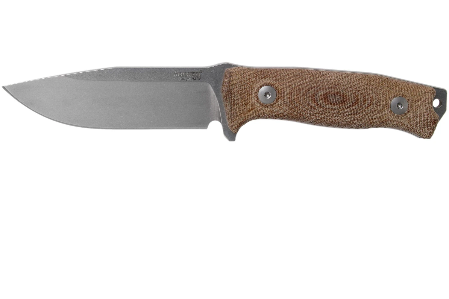 LionSteel M5 CPM 3V, Natural Canvas Micarta, Knivesandtools Exclusive Couteau De Survie 3 LionSteel M5 CPM 3V, Natural Canvas Micarta, Knivesandtools Exclusive Couteau De Survie