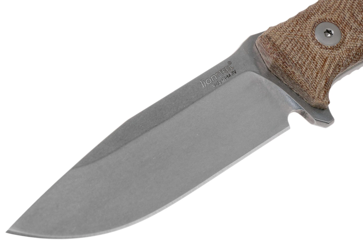LionSteel M5 CPM 3V, Natural Canvas Micarta, Knivesandtools Exclusive Couteau De Survie 5 LionSteel M5 CPM 3V, Natural Canvas Micarta, Knivesandtools Exclusive Couteau De Survie – Image 3