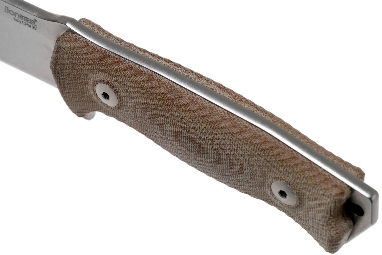 LionSteel M5 CPM 3V, Natural Canvas Micarta, Knivesandtools Exclusive Couteau De Survie 7 LionSteel M5 CPM 3V, Natural Canvas Micarta, Knivesandtools Exclusive Couteau De Survie – Image 5