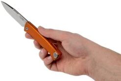 LionSteel Thrill Orange Aluminum Couteau De Poche Intégral, Slipjoint -Couteaux Soldes Boutique LI TL A OS 09 lionsteel