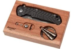 LionSteel TRE DR FC Fibre De Carbone, Raindrop Damast -Couteaux Soldes Boutique LI TRE DR FC 09 lionsteel li tre dr fc 09