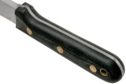 LT Wright Genesis Scandi Grind, A2, Matte Black Micarta, Leather Sheath, Couteau De Bushcraft -Couteaux Soldes Boutique LT GEN SC BM LS 04 lt wright