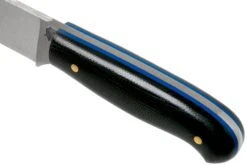 LT Wright Patriot, A2, Polished Black Micarta, Blue Liners, Leather Sheath, Couteau D'outdoor 13 LT Wright Patriot, A2, Polished Black Micarta, Blue Liners, Leather Sheath, Couteau D'outdoor -Couteaux Soldes Boutique LT PAT BM BL POL LS 05 lt wright