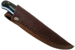 LT Wright Patriot, A2, Polished Black Micarta, Blue Liners, Leather Sheath, Couteau D'outdoor 14 LT Wright Patriot, A2, Polished Black Micarta, Blue Liners, Leather Sheath, Couteau D'outdoor -Couteaux Soldes Boutique LT PAT BM BL POL LS 06 lt wright