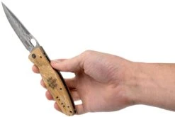 Mcusta MC-0182G Sengoku Toyotomi Hideyoshi SPG2, Yellow Pakkawood, Couteau De Gentleman -Couteaux Soldes Boutique MC 0182G 08 mcusta