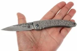 Mcusta MC-114D Forge Tsuchi Large -Couteaux Soldes Boutique MC114D 07 mcusta tsuchi blank aluminium damast mc114d d8