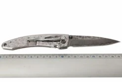 Mcusta MC-114D Forge Tsuchi Large -Couteaux Soldes Boutique MC114D 08 mcusta tsuchi blank aluminium damast mc114d d6