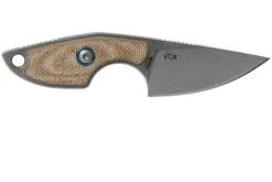 MKM Mikro 1 Drop, Stonewashed Natural Canvas Micarta Couteau De Cou, Jesper Voxnaes Design -Couteaux Soldes Boutique MMK MR01 NC 02 mkm knives