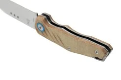 MKM Root RT-NC Satin Natural Canvas Micarta, Couteau De Poche, Jens Anso Design -Couteaux Soldes Boutique MMK RT NC 04 mkm