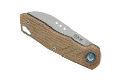 MKM Root RT-NC Satin Natural Canvas Micarta, Couteau De Poche, Jens Anso Design -Couteaux Soldes Boutique MMK RT NC 06 mkm