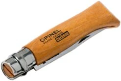 Opinel Couteau De Poche No.8 Gamme De Luxe Avec étui En Cuir, Acier Carbone -Couteaux Soldes Boutique OP000815 06 opinel v202004