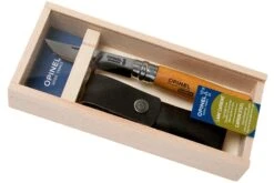 Opinel Couteau De Poche No.8 Gamme De Luxe Avec étui En Cuir, Acier Carbone -Couteaux Soldes Boutique OP000815 09 opinel v202004