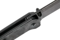 QSP Knife Penguin QS130-U Shredded Carbonfiber G10, Blackwashed, Couteau De Poche -Couteaux Soldes Boutique QS130 U 06 qsp knife