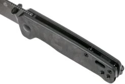 QSP Knife Penguin QS130-U Shredded Carbonfiber G10, Blackwashed, Couteau De Poche -Couteaux Soldes Boutique QS130 U 07 qsp knife