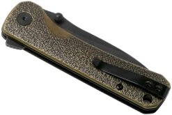 QSP Knife Hawk QS131-L Brass, Blackwashed Couteau De Poche -Couteaux Soldes Boutique QS131 L 04 qsp knife