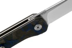 QSP Knife Osprey QS139-G1 Blue Shredded Carbonfiber, Satin, Couteau De Poche -Couteaux Soldes Boutique QS139 G1 06 qsp knife