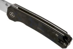QSP Knife Osprey QS139-G1 Blue Shredded Carbonfiber, Satin, Couteau De Poche -Couteaux Soldes Boutique QS139 G1 07 qsp knife