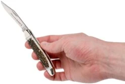 Robert Klaas Classic Line 100mm, Real Stag 383-451 Couteau & Décapsuleur -Couteaux Soldes Boutique RS383 451 07 robert klaas rs383 451 07