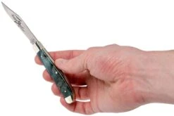 Robert Klaas US Trapper 95mm Blue Poplar Burl 412-1-2MAP-BL-TRS Couteau -Couteaux Soldes Boutique RS412 1 2MAP BL TRS 07 robert klaas rs412 1 2map bl trs 07