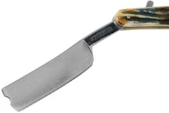 Rough Ryder Folding Razor Cinnamon Stag RR2159 Damascus Rasoir Coupe-choux -Couteaux Soldes Boutique RY2159 03 rough ryder