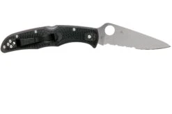 Spyderco Endura 4 Thin Red Line C10FPSBKRD Couteau De Poche Partiellement Dentelé -Couteaux Soldes Boutique SPC10FPSBKRD 02 spyderco