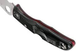 Spyderco Endura 4 Thin Red Line C10FPSBKRD Couteau De Poche Partiellement Dentelé -Couteaux Soldes Boutique SPC10FPSBKRD 05 spyderco