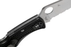 Spyderco Endura 4 Thin Red Line C10FPSBKRD Couteau De Poche Partiellement Dentelé -Couteaux Soldes Boutique SPC10FPSBKRD 06 spyderco