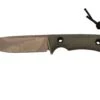 TRC Knives South Pole Apo Finish Green Canvas Micarta, Couteau De Survie