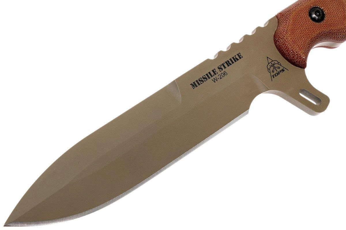 TOPS Knives TOPS Missile Strike MISS-01 Couteau Fixe, Kelly McCulley Design 5 TOPS Knives TOPS Missile Strike MISS-01 Couteau Fixe, Kelly McCulley Design – Image 3