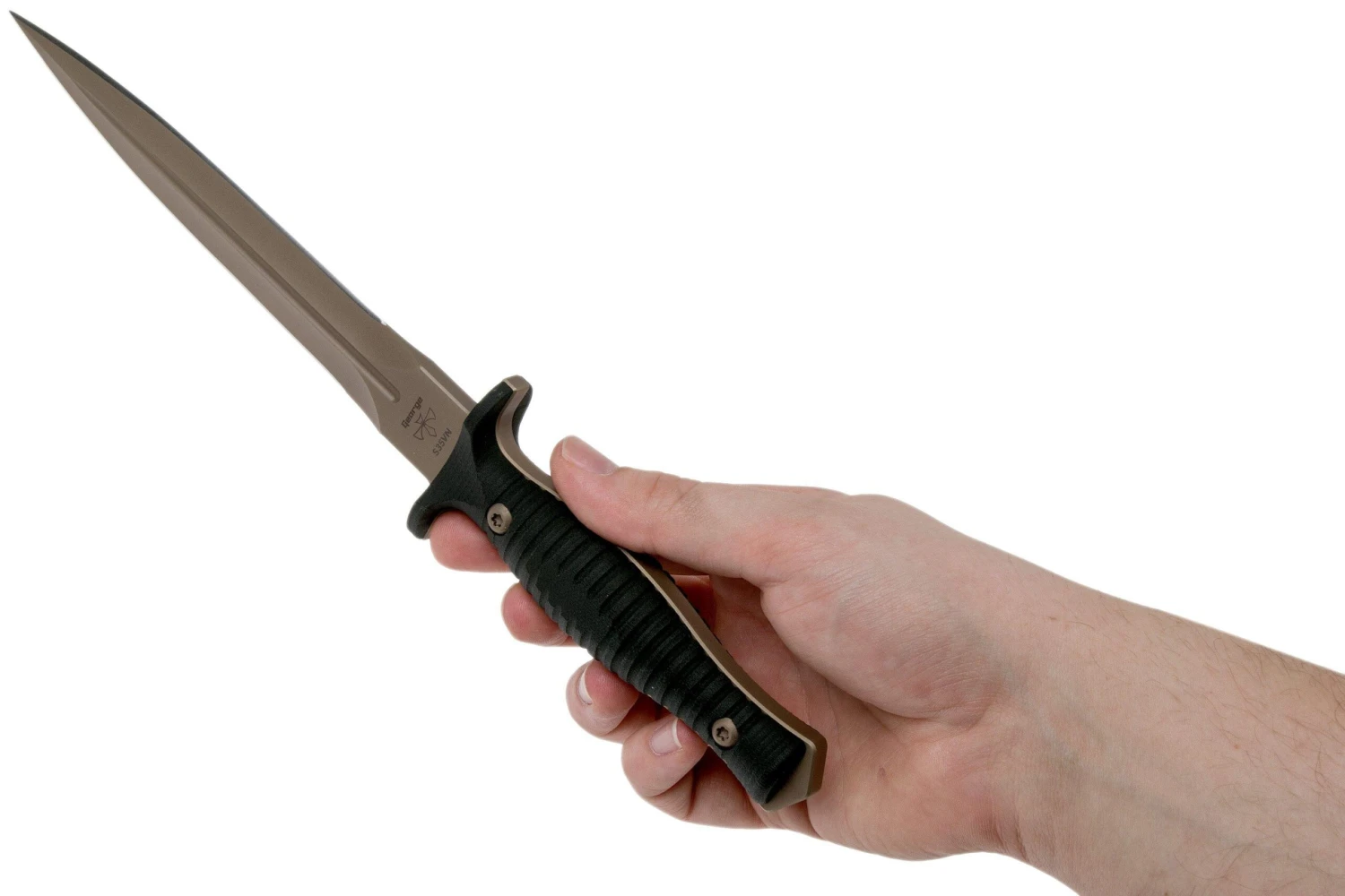 Spartan Blades George V14 Dagger Flat Dark Earth Blade, Black Handle, Dague 8 Spartan Blades George V14 Dagger Flat Dark Earth Blade, Black Handle, Dague – Image 6