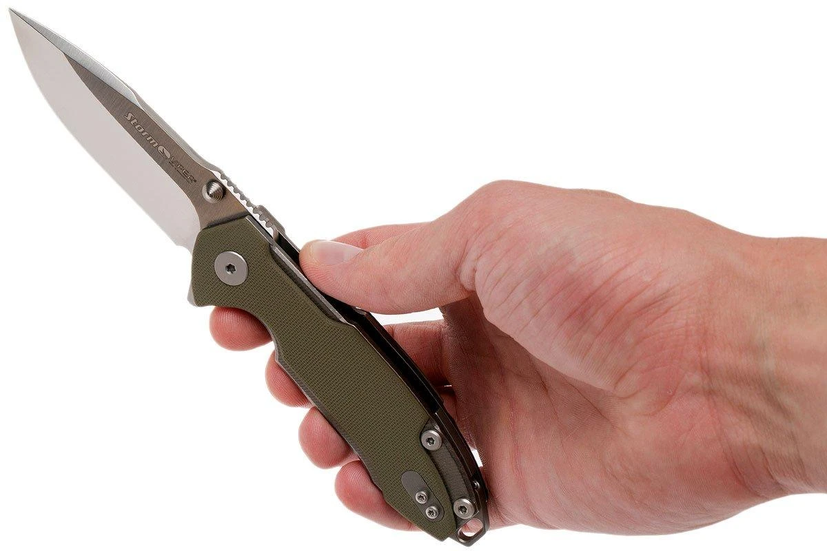 Viper Storm V5954GG Green G10 - Satin, Rick Hinderer Design 10 Viper Storm V5954GG Green G10 - Satin, Rick Hinderer Design – Image 8