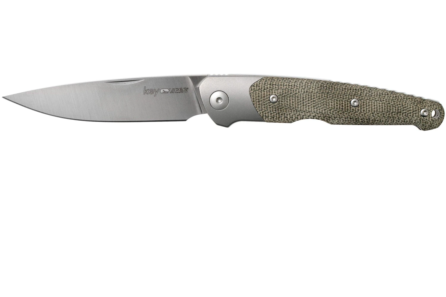 Viper Key V5978CV Bolster Green Canvas Micarta Couteau De Poche, Jesper Voxnaes Design 3 Viper Key V5978CV Bolster Green Canvas Micarta Couteau De Poche, Jesper Voxnaes Design