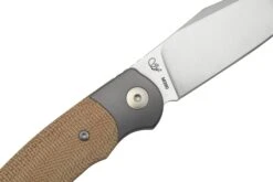 Viper Twin, V6002CN, Satin M390, Couteau De Poche Natural Canvas Micarta, Fabrizio Silvestrelli Design -Couteaux Soldes Boutique VPV6002CN 05 viper