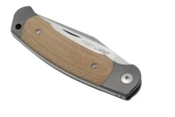 Viper Twin, V6002CN, Satin M390, Couteau De Poche Natural Canvas Micarta, Fabrizio Silvestrelli Design -Couteaux Soldes Boutique VPV6002CN 06 viper