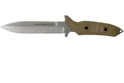 Viper Fearless VT4018CG Sleipner Stonewashed, Green Canvas Micarta, Couteau Fixe, Rumici Design