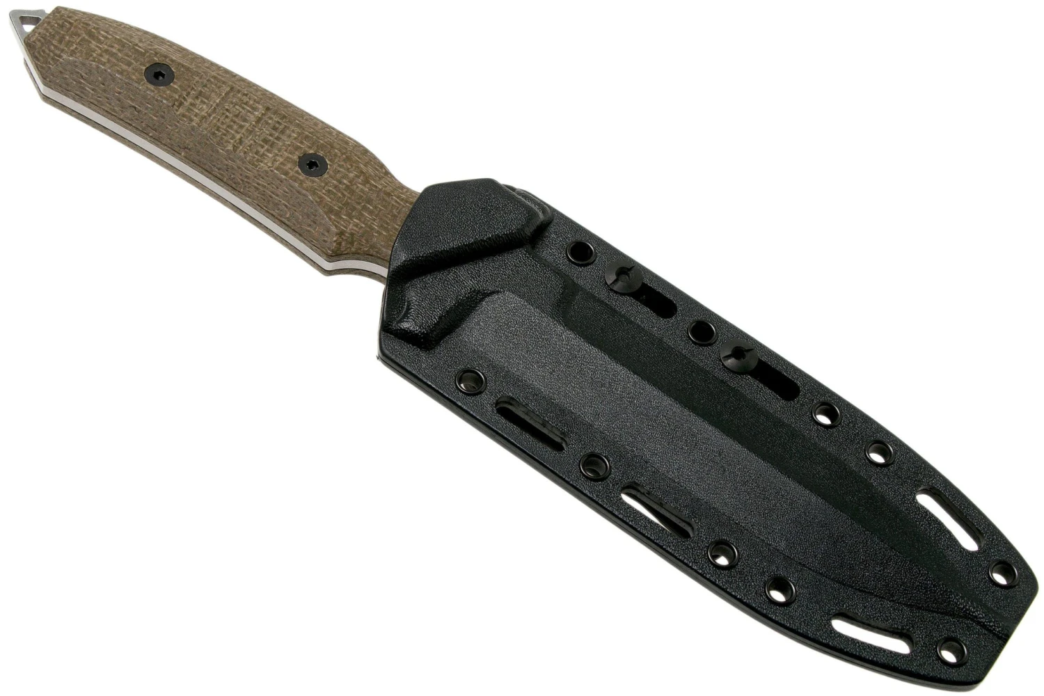 Viper Fearless VT4018CG Sleipner Stonewashed, Green Canvas Micarta, Couteau Fixe, Rumici Design 8 Viper Fearless VT4018CG Sleipner Stonewashed, Green Canvas Micarta, Couteau Fixe, Rumici Design – Image 6