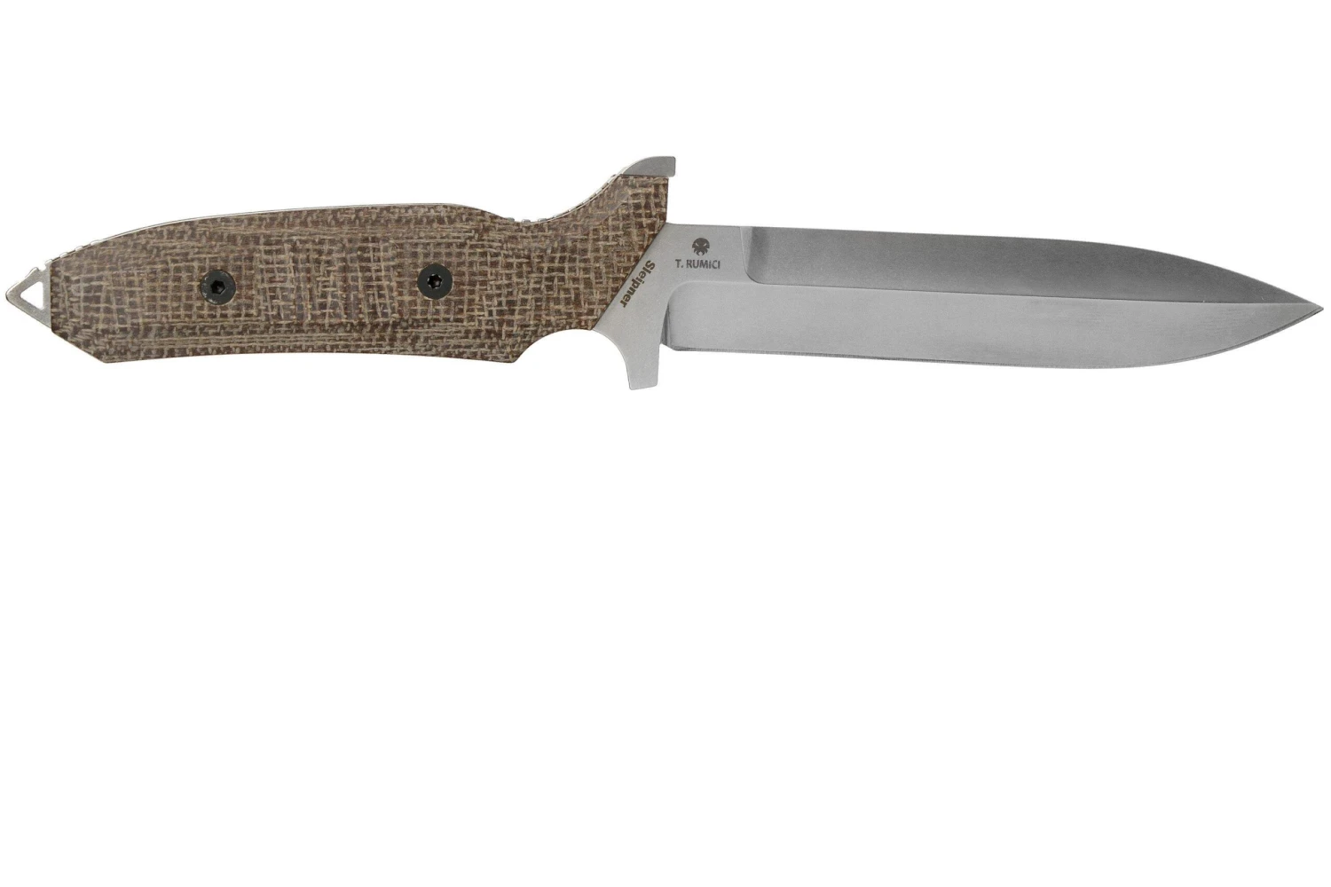 Viper Fearless VT4018CM Sleipner Stonewashed, Brown Canvas Micarta, Couteau Fixe, Rumici Design 4 Viper Fearless VT4018CM Sleipner Stonewashed, Brown Canvas Micarta, Couteau Fixe, Rumici Design – Image 2