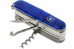 Victorinox Swisschamp Transparent Bleu 1.6795.T2 Couteau Suisse -Couteaux Soldes Boutique VT1 6795 T2 05 victorinox swisschamp 33 blauw transparant vt1 6795 t2 d5