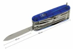 Victorinox Swisschamp Transparent Bleu 1.6795.T2 Couteau Suisse -Couteaux Soldes Boutique VT1 6795 T2 07 victorinox swisschamp 33 blauw transparant vt1 6795 t2 d7