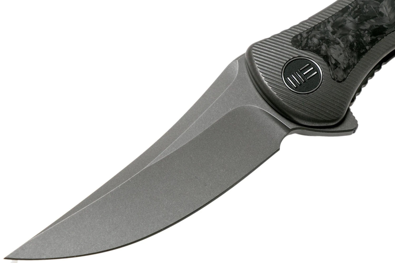 WE Knife Mini Synergy 2011DCF-A Shredded Carbonfiber Couteau De Poche, Jim O'Young Design 5 WE Knife Mini Synergy 2011DCF-A Shredded Carbonfiber Couteau De Poche, Jim O'Young Design – Image 3