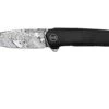 WE Knife Speedster WE21021B-DS1, Black Titanium, Damasteel Couteau De Poche -Couteaux Soldes Boutique WKWE21021B DS1 01 weknife