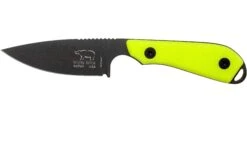 White River Knives M1 Backpacker Pro Yellow G10, Black Ionbond Couteau Fixe, étui Kydex