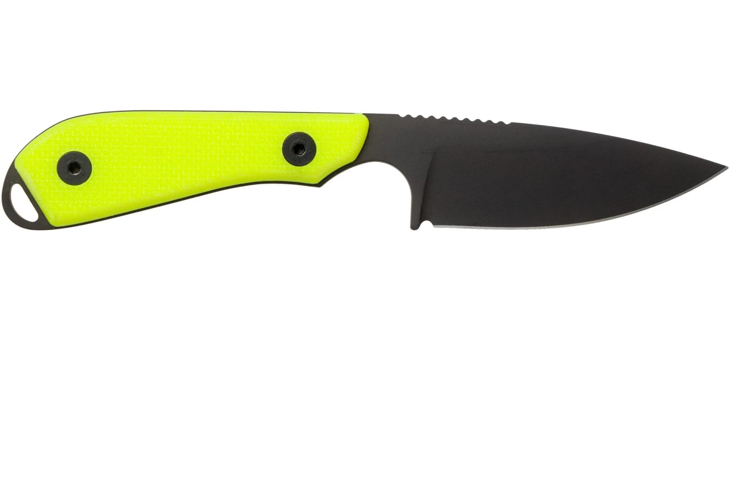 White River Knives M1 Backpacker Pro Yellow G10, Black Ionbond Couteau Fixe, étui Kydex 4 White River Knives M1 Backpacker Pro Yellow G10, Black Ionbond Couteau Fixe, étui Kydex – Image 2