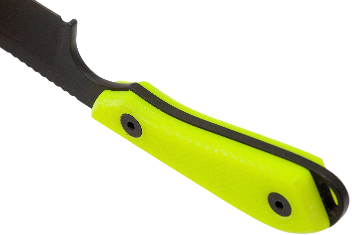 White River Knives M1 Backpacker Pro Yellow G10, Black Ionbond Couteau Fixe, étui Kydex 6 White River Knives M1 Backpacker Pro Yellow G10, Black Ionbond Couteau Fixe, étui Kydex – Image 4