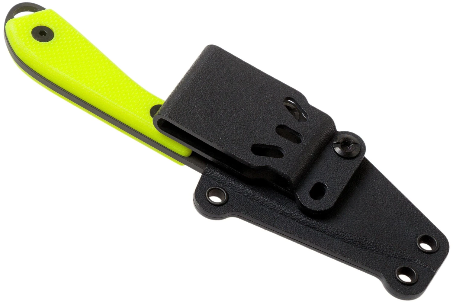 White River Knives M1 Backpacker Pro Yellow G10, Black Ionbond Couteau Fixe, étui Kydex 9 White River Knives M1 Backpacker Pro Yellow G10, Black Ionbond Couteau Fixe, étui Kydex – Image 7